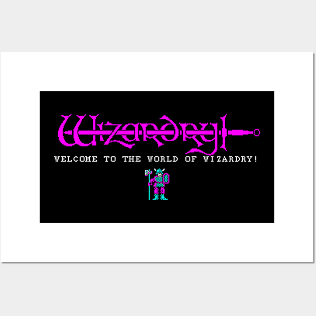 Wizardry Title Screen Wall Art by ClaasConflict